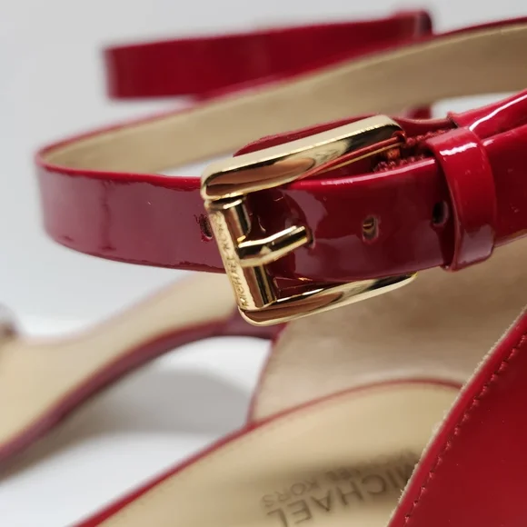 Michael kors Sienna mid pump Patent leather Color Red - Picture 5 of 7